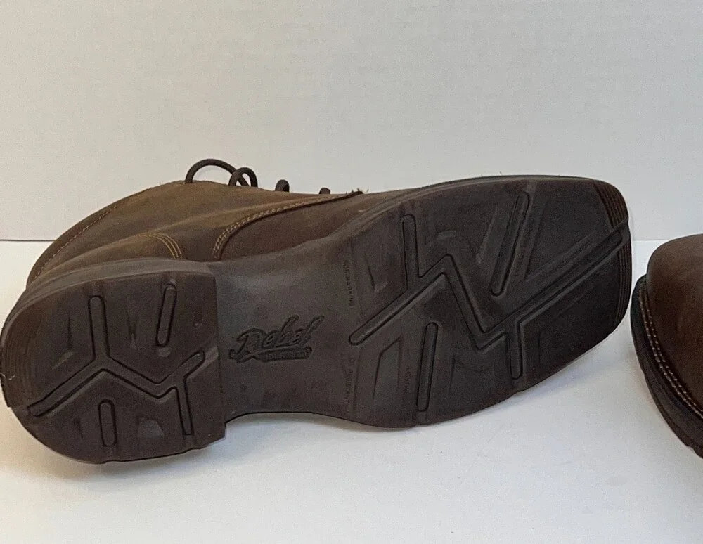 Durango Red Dirt Rebel Mens Boots Size 9.5 Brown Leather Steel Toe Chukka